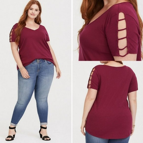 torrid Tops - Torrid plus size ladder classic tee shirt